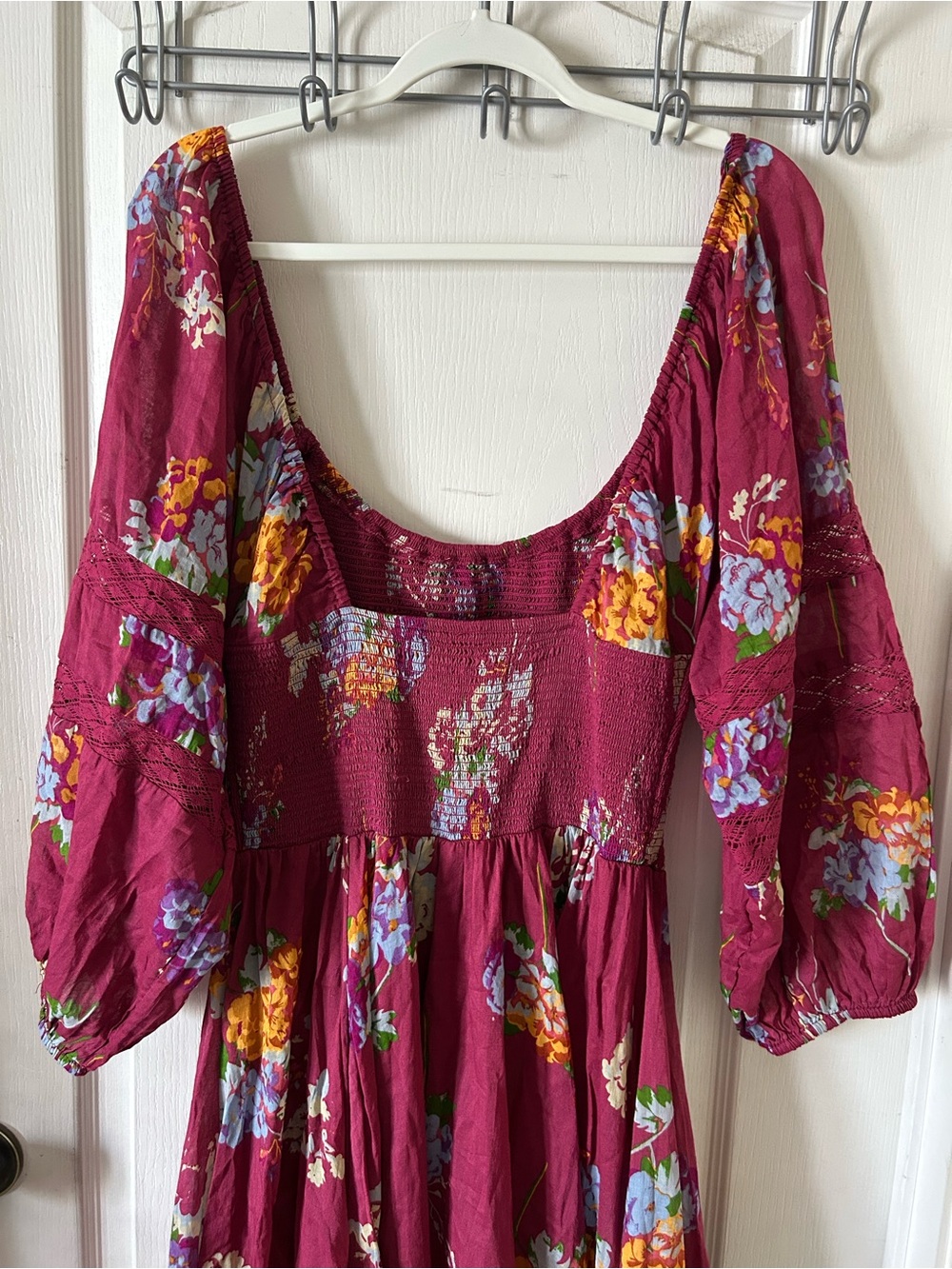 Free People Morning Glory Floral Multi Color Maxi Women’s Dress Size M - Picture 8 of 12